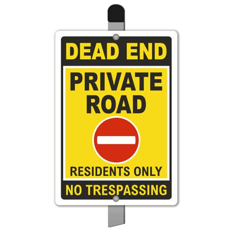 Dead End Private Road Yard Sign Claim Your 10 Discount