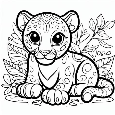 Coloriage Panthère à imprimer sur ColoriageEnfant