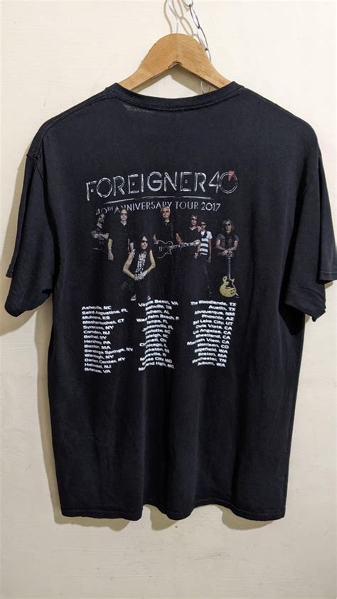 Foreigner 40th Anniversary Tour Mens Fashion Tops And Sets Tshirts