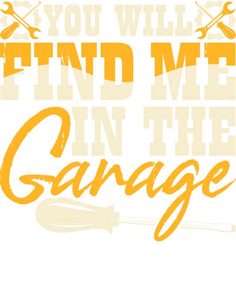 Find Me in Garage Yellow Font DTF (direct-to-film) Transfer – Twisted