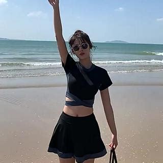 BIKINI LOẠI ĐẸP Bộ Bikini mảnh đẹp quần giả váy ngắn tay mặc đi biển đi bơi hàng Cao Cấp Loại