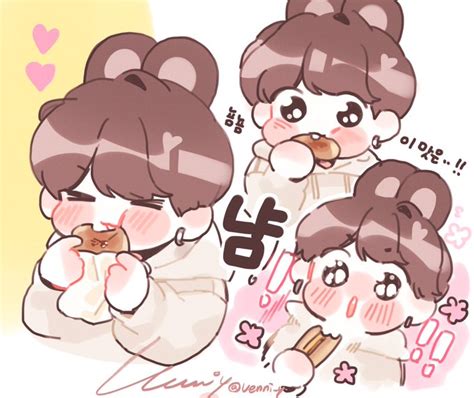 베니 venni y Twitter Bts fanart Bts chibi Bts drawings