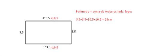 Comprimento E Largura De Um Retangulo - Em um retangulo o comprimento é o triplo da largura. Sabendo que a ...