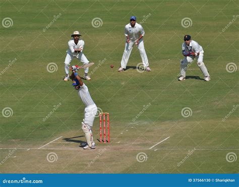 Batsman Intentionally Left The Ball Editorial Image Image Of Mumbai