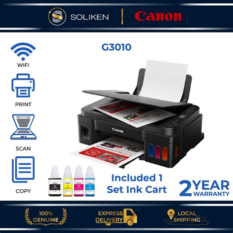 Canon Pixma G3010 Refillable Ink Tank Wireless All In One Printer Canon