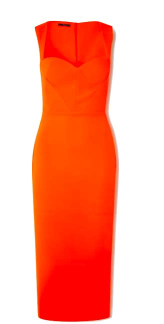 Venita Aspen's Neon Orange Dress