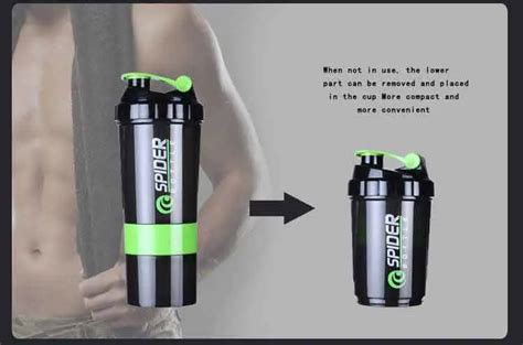 Экологичный Пластиковый шейкер, шейкер для протеинового порошка ...