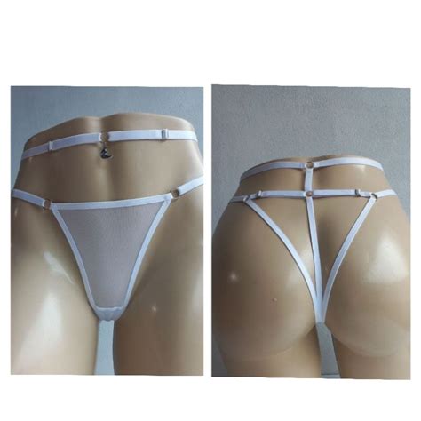 Calcinha Fio Sexy LUA Tule Sensual Lingerie Mulher Shopee Brasil