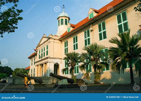 Jakarta History Museum Or Museum Fatahillah Vector Illustration