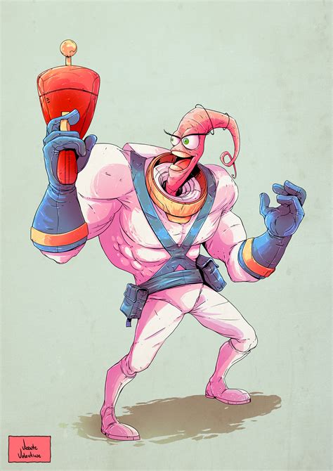 Earthworm Jim - Commission on Behance