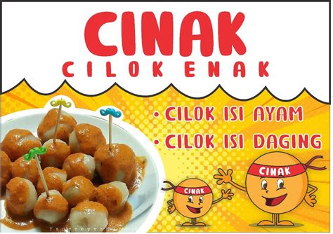 Contoh Banner Makanan Banner Makanan Banner Cilok Makanan Logo