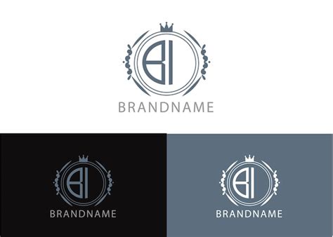 Premium Vector Modern Monogram Initial Letter Bi Logo Design Template