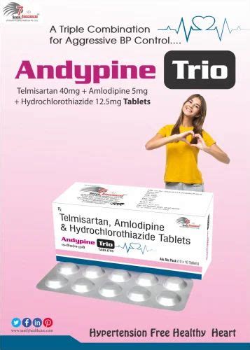 Amlodipine Mg Telmisartan Mg Hydrochlorothiazide In Mohali