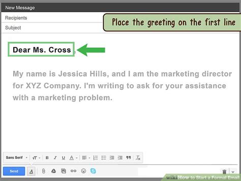 start  formal email  steps  pictures wikihow