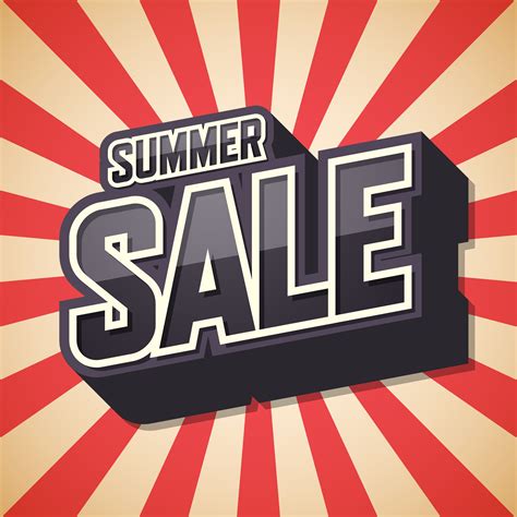 Summer Sale Red Sunburst Background 1221883 Vector Art at Vecteezy