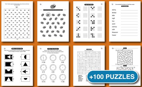 Stroke Recovery Activity Book 100 Puzzles For Stroke Patients