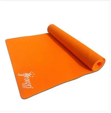 Plain Gravolite Premium Quality Orange Yoga Mat For Gym Workout At Rs