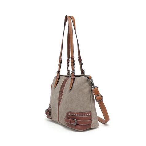 Canvas Shoulder Bag Sb 525 Khaki Davan Designs