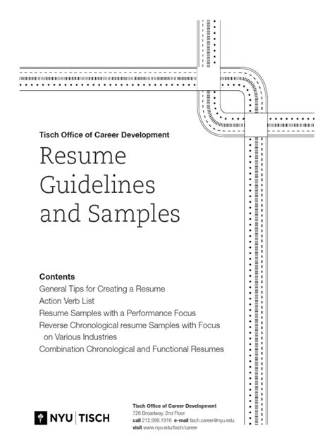 resume guide  samples