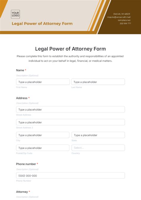 Free Power of Attorney Form Templates to Edit Online