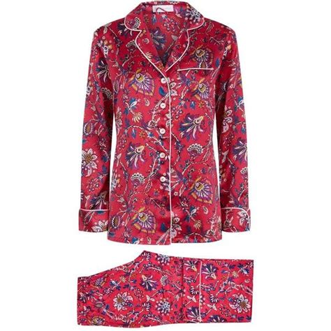 Olivia Von Halle Lila Yasmine Floral Pyjamas 450 Liked On Polyvore