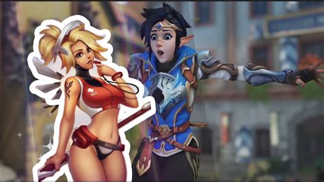 New Mythical Lifeguard Mercy Skin Overwatch New Season Youtube