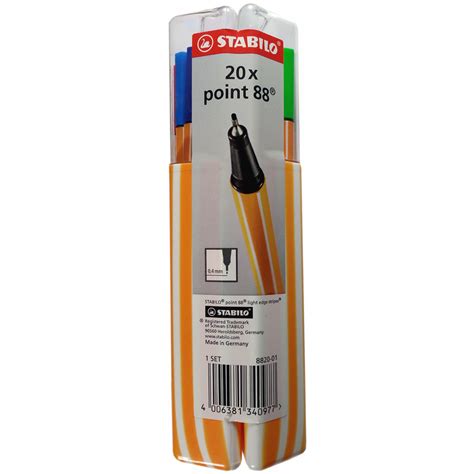 Stabilo point 88 20er Twin-Pack