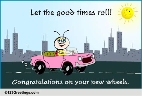 Congratulate On A New Car Free New Car And License Ecards 123 Greetings