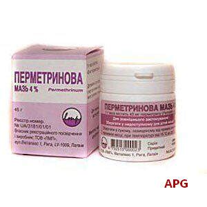 Купити ПЕРМЕТРИНОВА МАЗЬ 4% 40 г туба за 120.94 грн. Зараз у наявності.