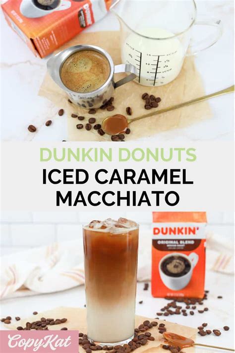 Dunkin Donuts Iced Caramel Macchiato Copykat Recipes