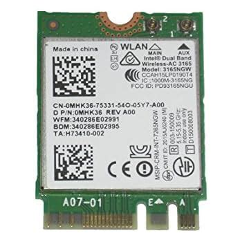 Intel 3165 3165NGW 3165AC Dual Band Wireless AC + Bluetooth4.0 Mini ...