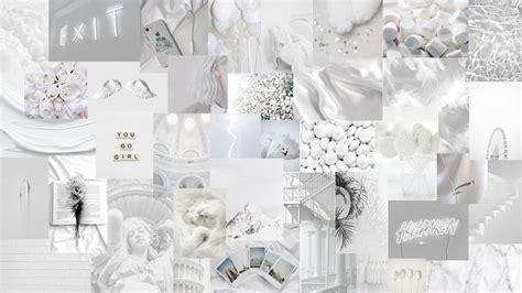 Download Aesthetic White Collage Image Wallpaper | Wallpapers.com