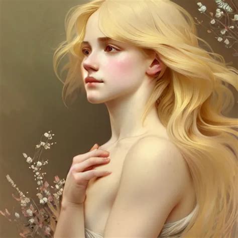 A Portrait Of A Blonde Girl Surrounded By Delicate Stable Diffusion OpenArt