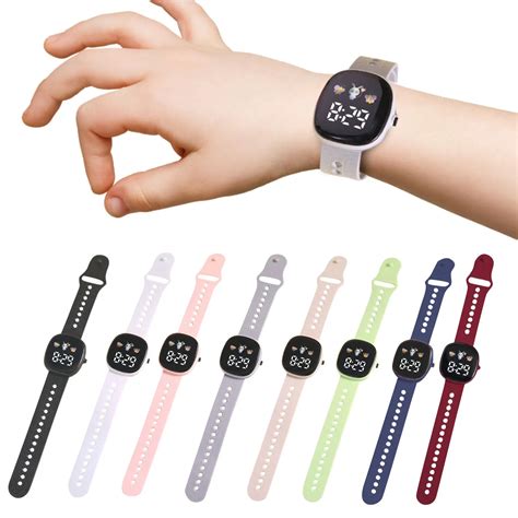 Montre Intelligente De Sport Pour Enfants Bracelet En Silicone Ext