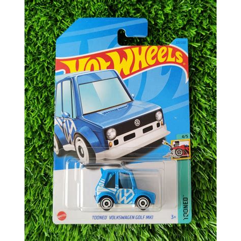 Hot WHEELS TH REG TOONED VOLKSWAGEN GOLF MK1 Blue TREASURE HUNT Regular