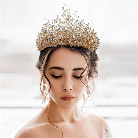 Buy Bridal Wedding Headband Crystal Tiara Crown Rhinestone Bridal Crown