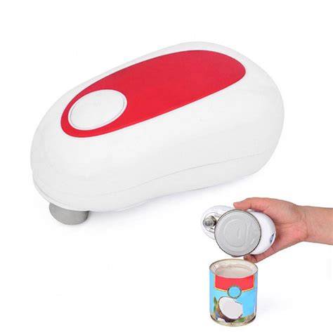 Electric Can Opener Portable Battery Powered Automatic Smooth Edge Can