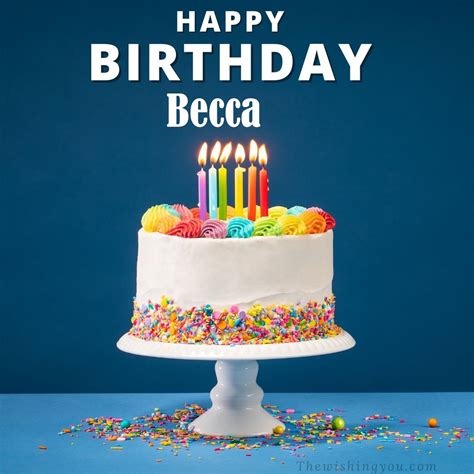 100+ HD Happy Birthday becca Cake Images And Shayari