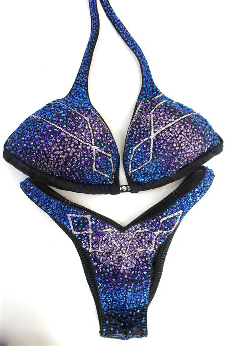 NPC Ifbb Competition Bikini Midnight Thunderstorm Figure Etsy