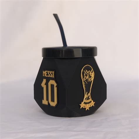 STL file Mate Seleccion Argentina AFA 3 World Champion Stars 🧉 ・3D