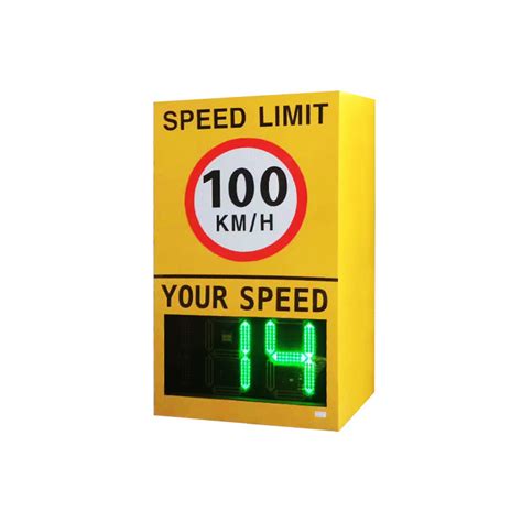 Solar Powered Traffic Sign Electronic Limit Warning Speed Sign The