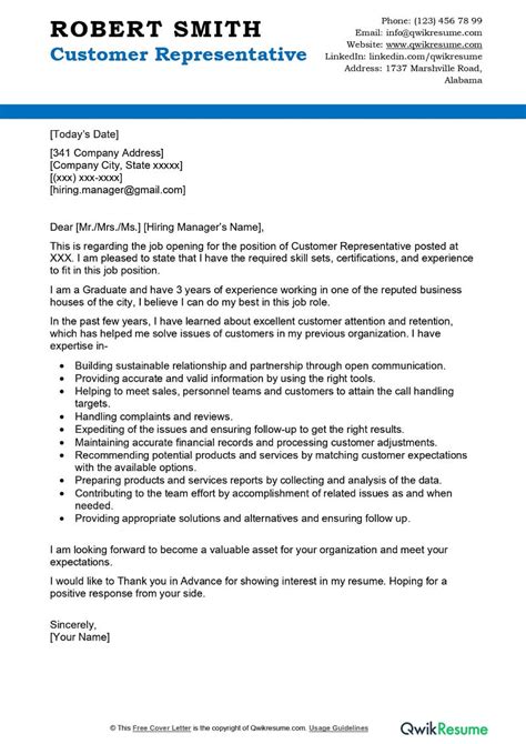 Director Of Customer Service Cover Letter Examples Qwikresume