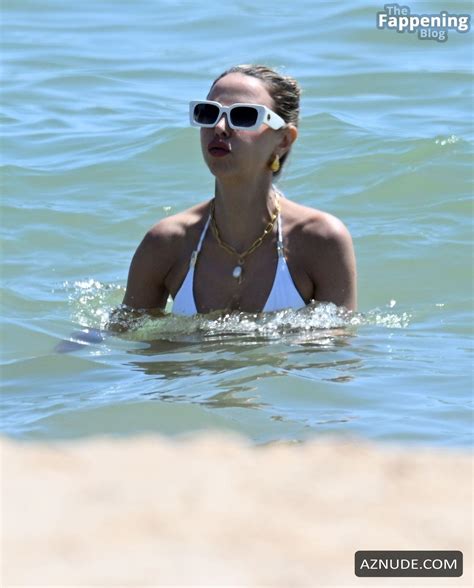 Sophie Hermann Stuns In A Sexy White Bikini At Algarve Beach Party AZNude