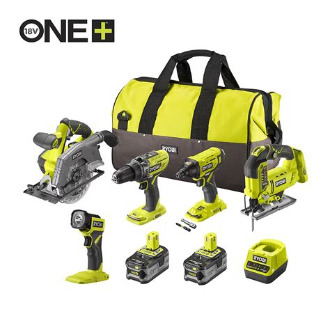 ryobi    li ion  cordless  piece power tool kit rck