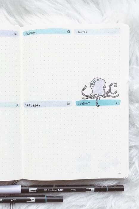 Id Es De Pages Hebdomadaires De Juillet Pour Bullet Journal