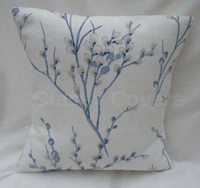 Laura Ashley Designer Cushion Cover PUSSY WILLOW White Seaspray Various Sizes EBay UK