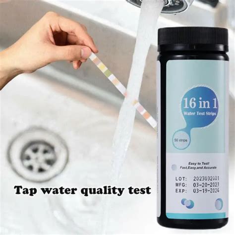 16 IN 1 Drinking Water Test Kit Strips Home Water Quality Use For Tap