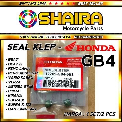 Jual GB4 GN5 SIL KLEP GRAND SEAL KLEP GRAND SUPRA SUPRA X A