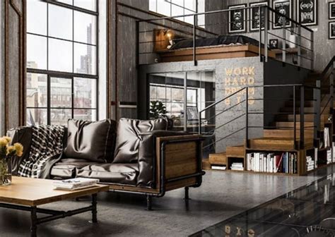industrial style   popular  home interior design