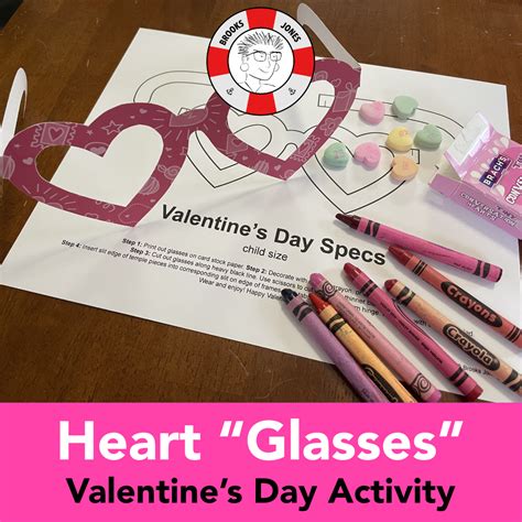 Valentine Heart Glasses Made By Teachers